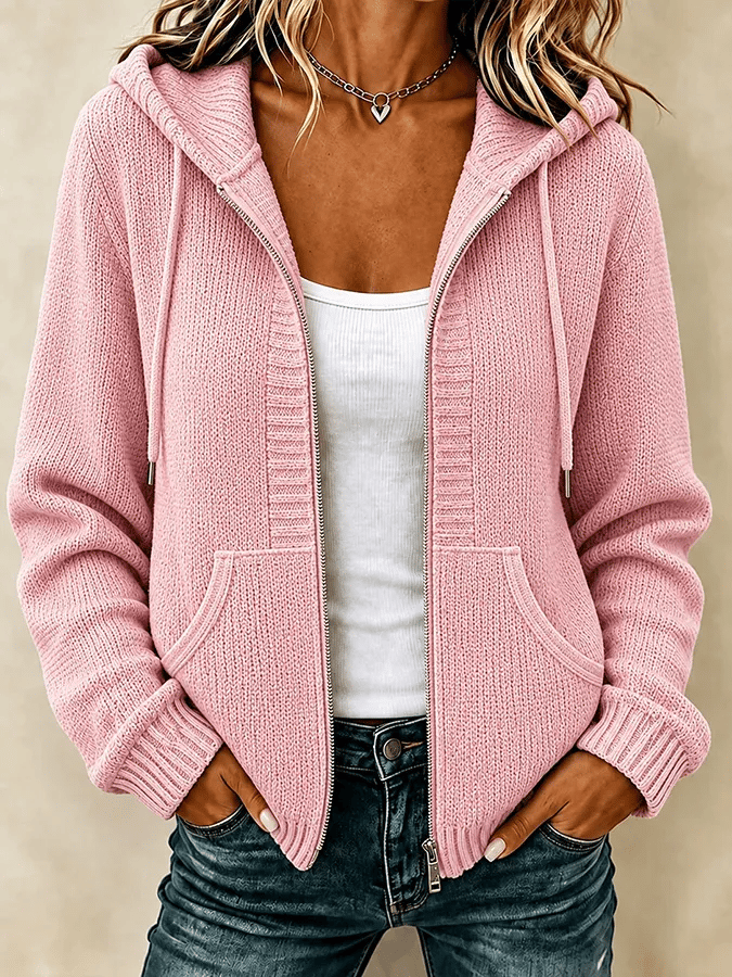 Veste tissée à capuche
