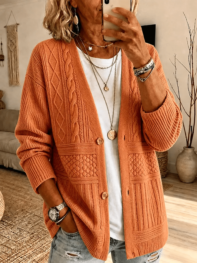 Cardigan en jersey imprimé