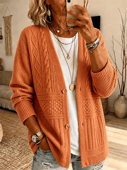 Cardigan en jersey imprimé