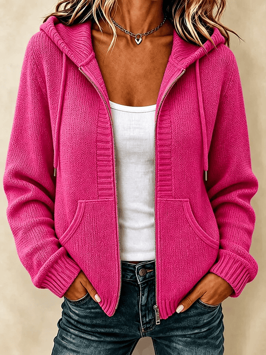 Veste tissée à capuche