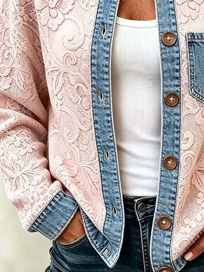 Cardigan en tricot imprimé feuille d'érable