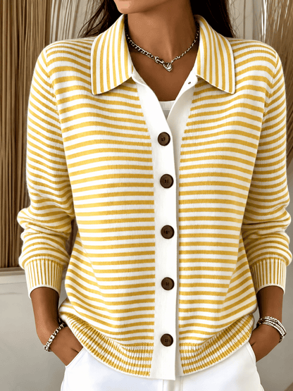 Cardigan en tricot imprimé