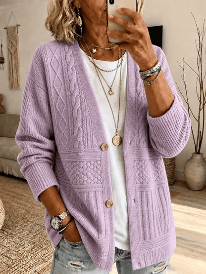 Cardigan en jersey imprimé