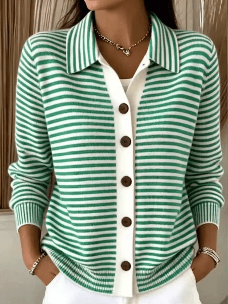 Cardigan en tricot imprimé