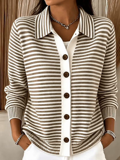 Cardigan en tricot imprimé
