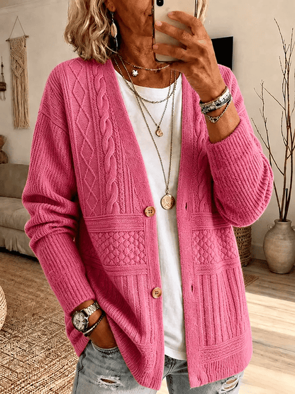 Cardigan en jersey imprimé