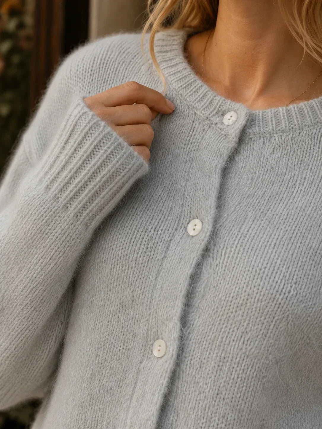 Ilyra – cardigan boutonné en maille
