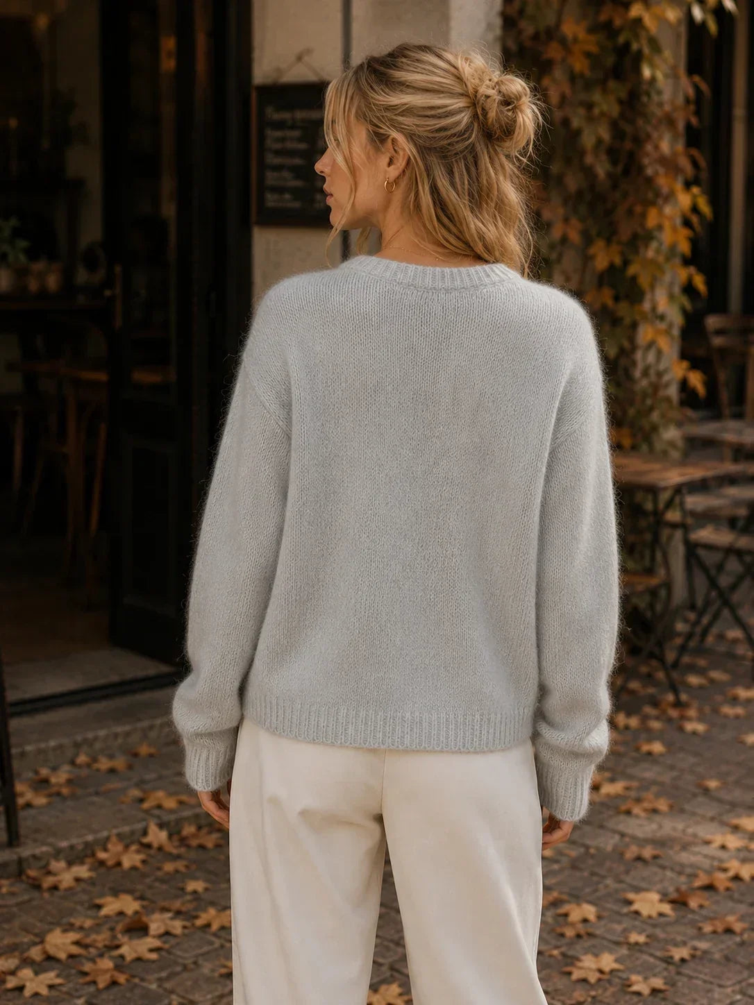 Ilyra – cardigan boutonné en maille